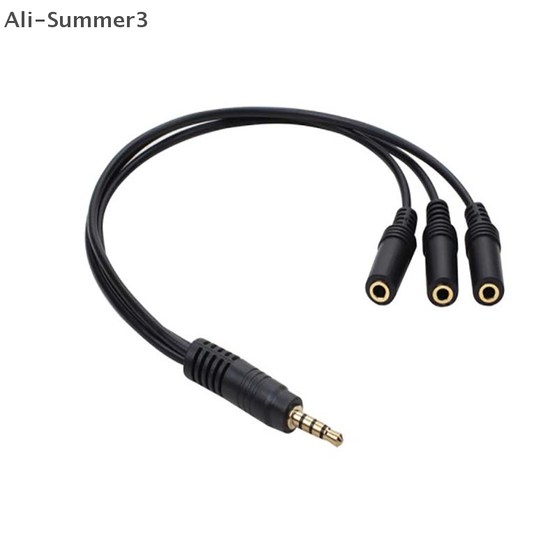 3.5mm 3 Way Port Aux Multi Hea - Earphone Splitter Jack บทวิจารณ์และราคา