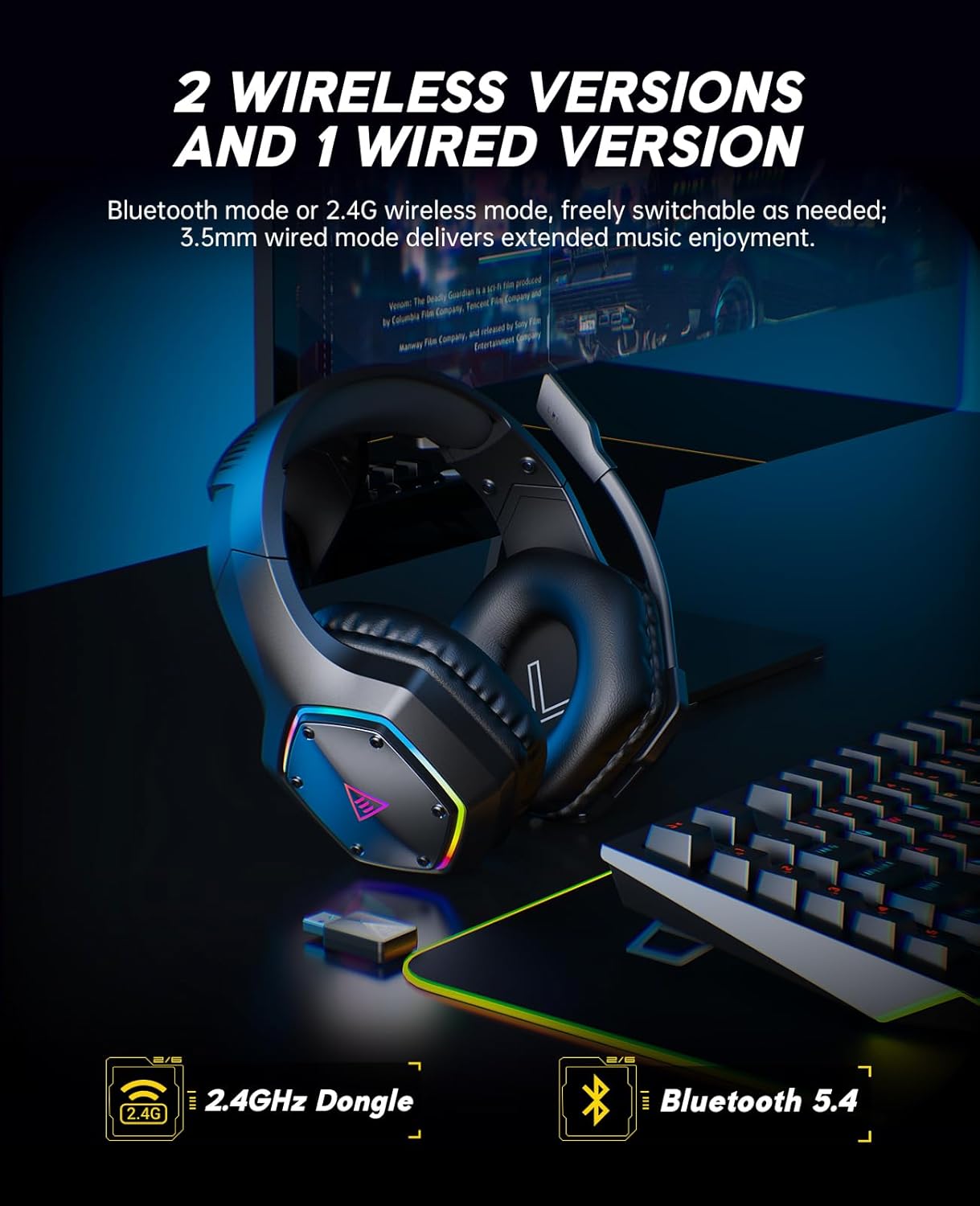 2.4GHz Wireless Gaming Headset - Gaming Headset Rgb บทวิจารณ์และราคา