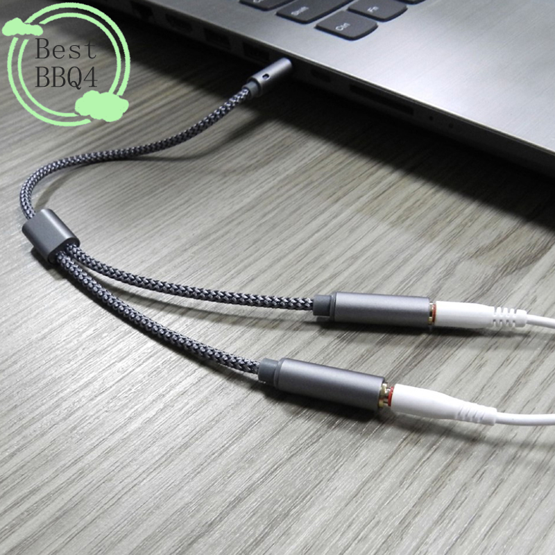 (BBQ4)AUX Cable Jack 3.5MM Aud - Earphone Splitter Jack บทวิจารณ์และราคา