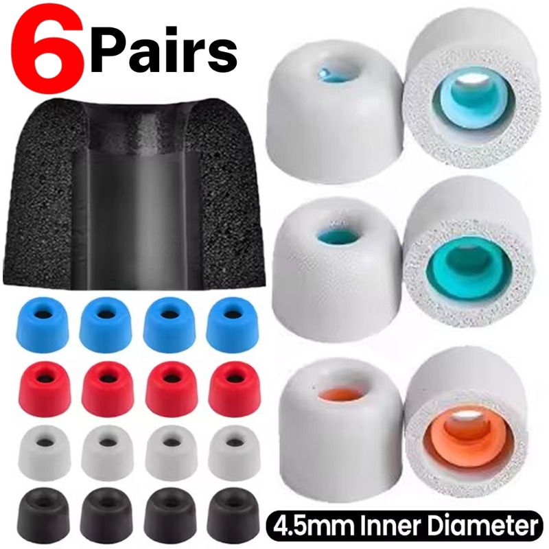 6/1Pairs Soft Memory Foam Earb - Earphone Foam Tip บทวิจารณ์และราคา