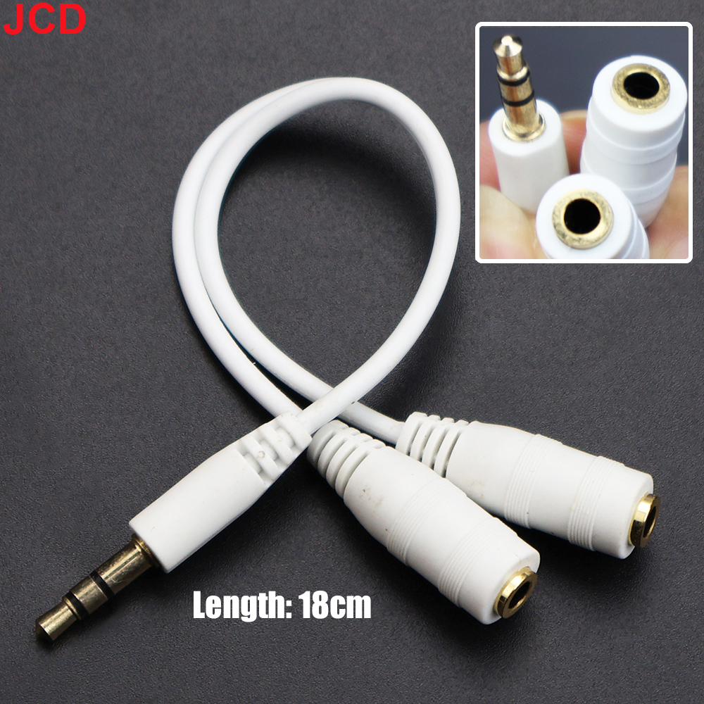 JCD 1Male to 2 Dual Female Y S - Earphone Splitter Jack บทวิจารณ์และราคา