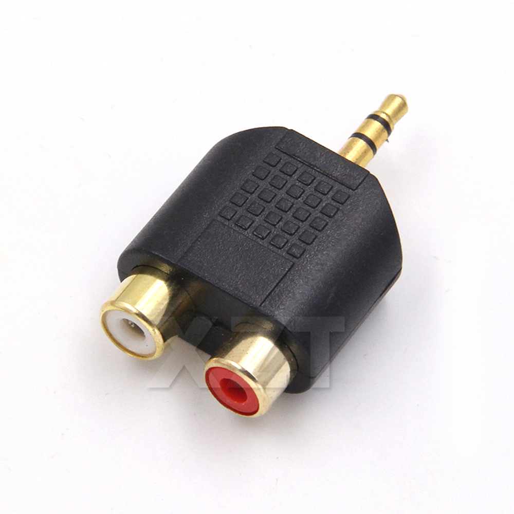 3.5mm Stereo Male To 2 RCA Fem - Earphone Splitter Jack บทวิจารณ์และราคา