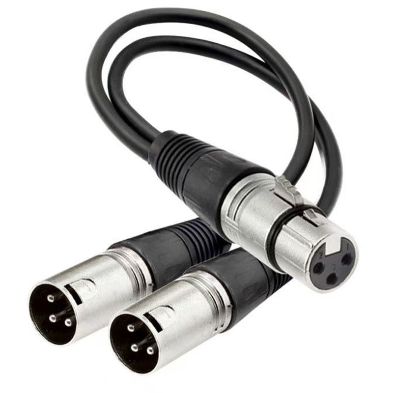 XLR Splitter Cable 3 Pin Femal - Audio Splitter Y บทวิจารณ์และราคา