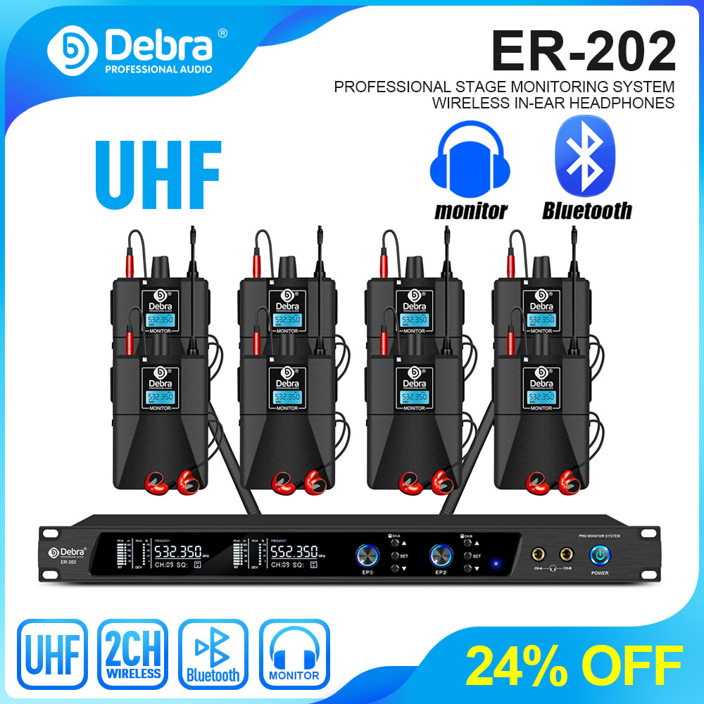 Debra UHF IEM ER-202 Wireless  - In Ear Monitor Iem บทวิจารณ์และราคา