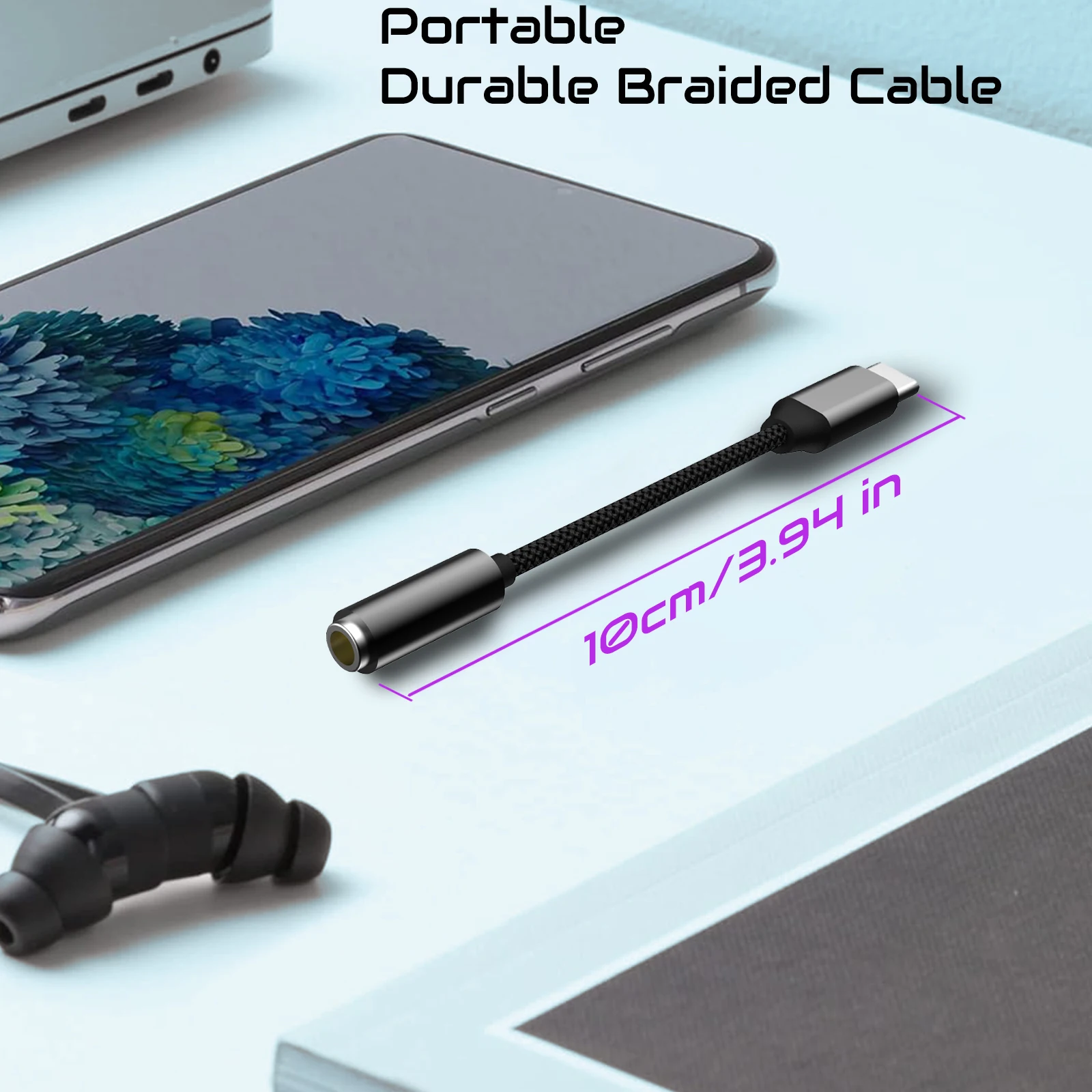 USB Type C 3.5 Jack Adapter US - Cable Extension 3.5 บทวิจารณ์และราคา