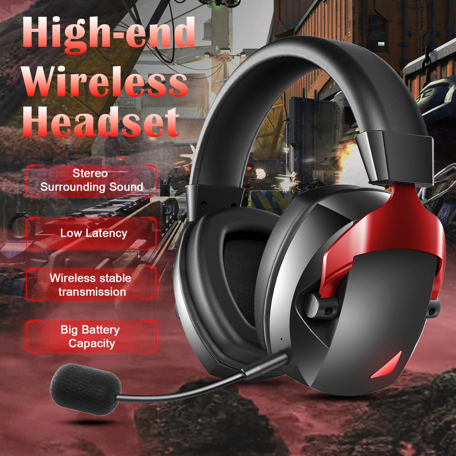 Wireless Gaming Headset with D - Gaming Headset Rgb บทวิจารณ์และราคา