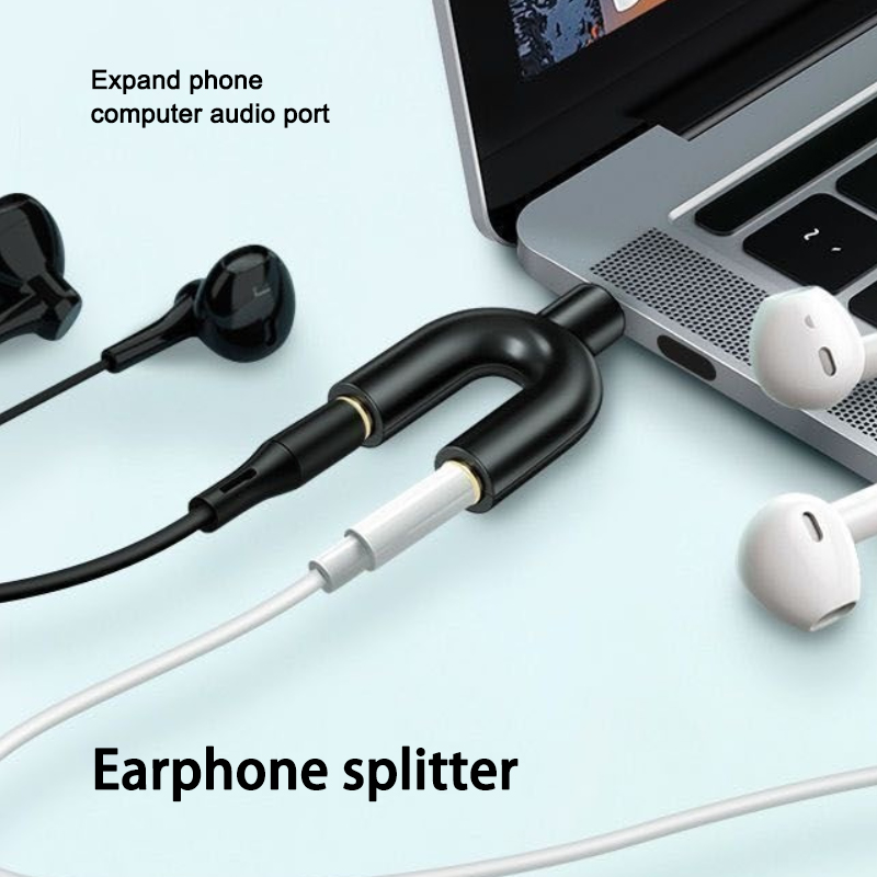 3.5mm headphone splitter micro - Earphone Splitter Jack บทวิจารณ์และราคา