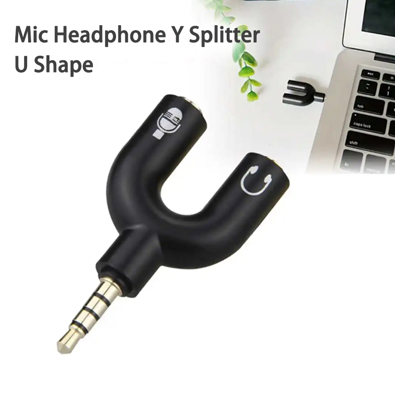 3.5mm headphone splitter micro - Earphone Splitter Jack บทวิจารณ์และราคา