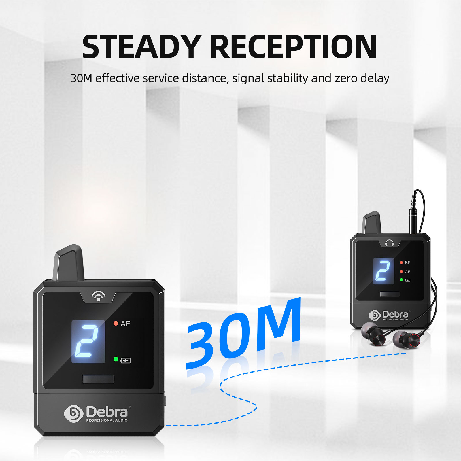 Debra UHF IEM Wireless In-Ear  - In Ear Monitor Iem บทวิจารณ์และราคา
