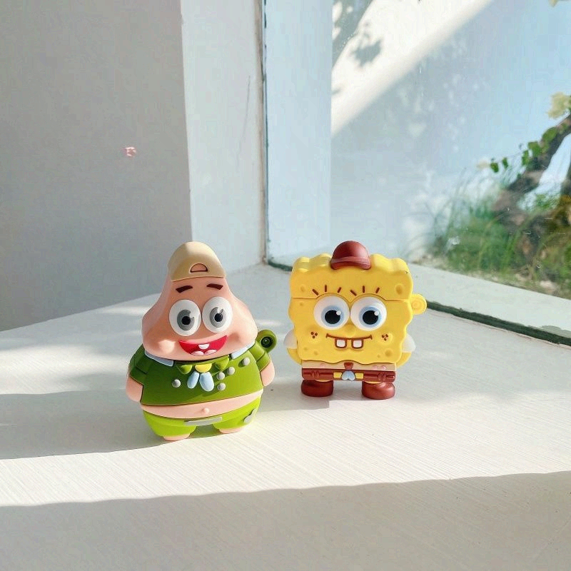 Cute SpongeBob Creative Silico - Earbuds Charging Case บทวิจารณ์และราคา