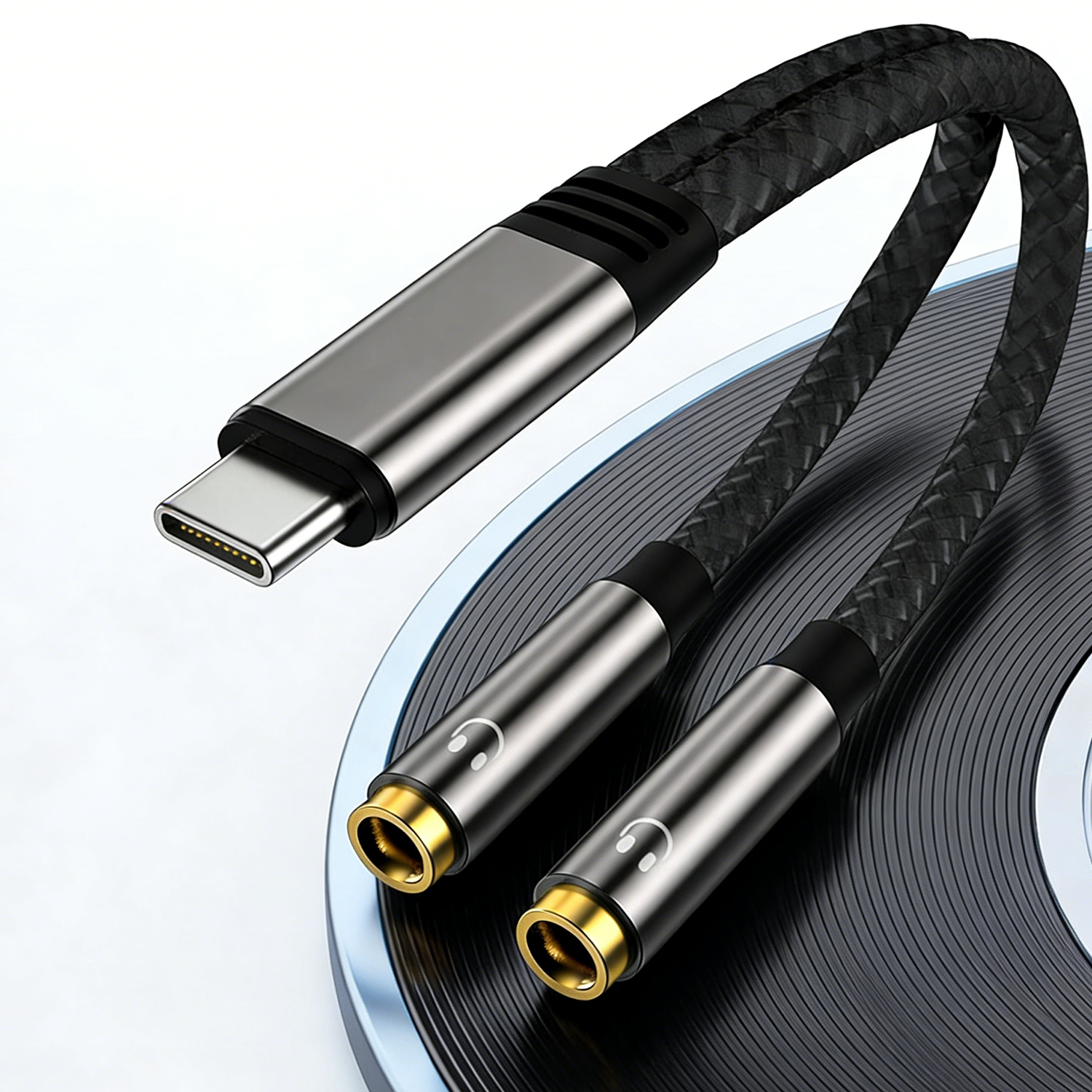 USB C To Dual 3.5mm Female Hea - Audio Splitter Y บทวิจารณ์และราคา