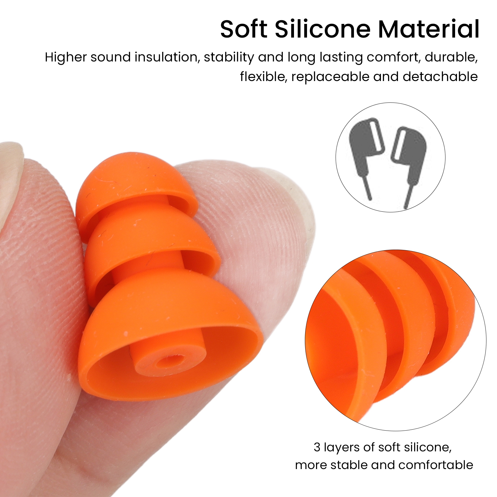Silicone Eartips Comfort Repla - Silicone Ear Tip Replacement บทวิจารณ์และราคา