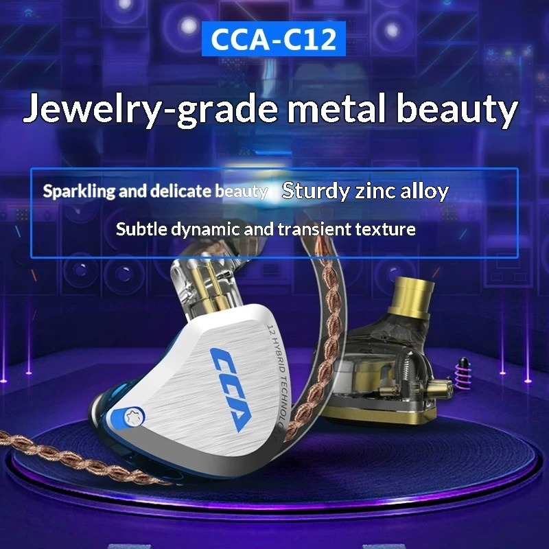 CCA C12 Earphones Hi-Fi Audiop - Audiophile Headphone Wired บทวิจารณ์และราคา