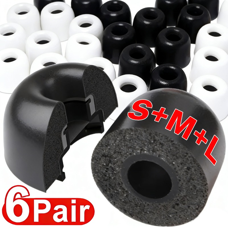 6-3Pairs For Samsung Galaxy Bu - Earphone Foam Tip บทวิจารณ์และราคา
