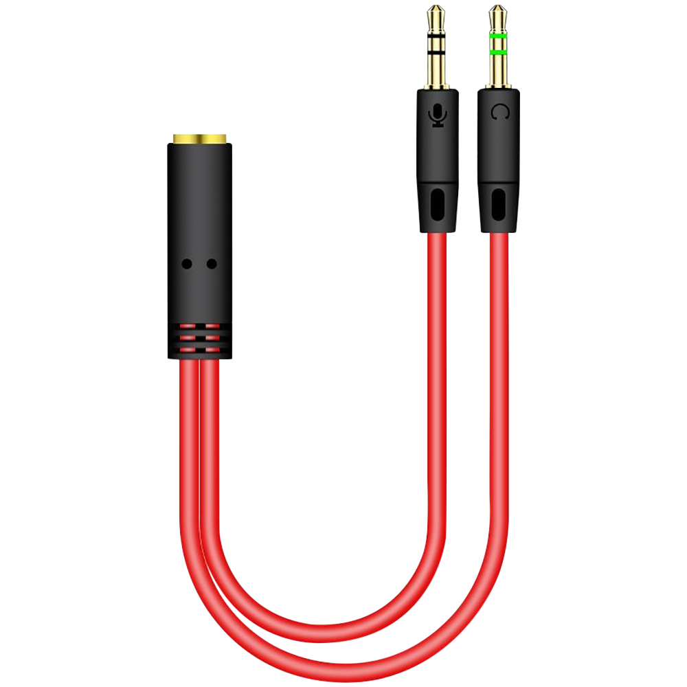 3.5mm Jack 2 Male To 1 Female  - Earphone Splitter Jack บทวิจารณ์และราคา