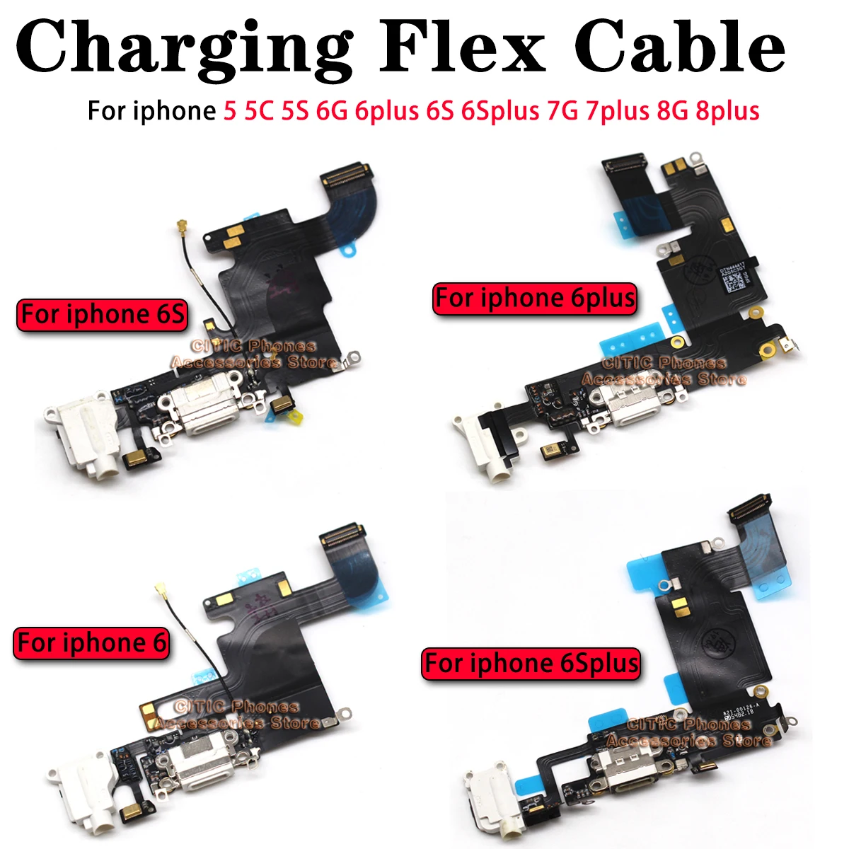 5pcs For iPhone 6 6S 7 8 Plus  - Wired Earphone Mic บทวิจารณ์และราคา