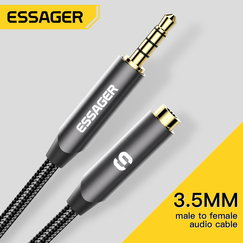 ESSAGER Headphone Extension Ca - Earphone Splitter Jack บทวิจารณ์และราคา
