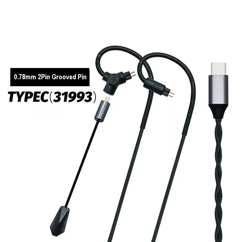 0.78 QDC MMCX Gaming Earphone  - Usb C Earphone บทวิจารณ์และราคา