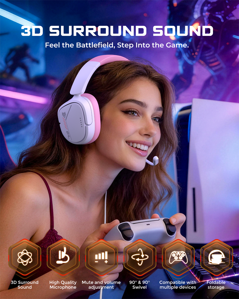 NUBWO HG04L Gaming Headset for - Gaming Headset Rgb บทวิจารณ์และราคา
